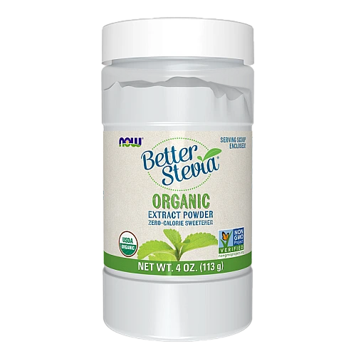 אבקת תמצית סטיביה אורגני 113 גרם - מבית NOW FOODS