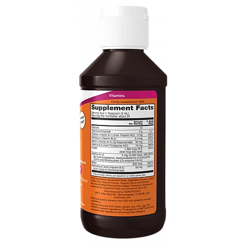 אולטרה ויטמין B-12 קומפלקס 5000 מק"ג נוזלי 118 מ"ל - מבית NOW FOODS