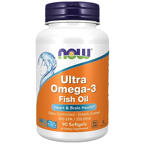 אומגה 3 אולטרה במינון גבוה Omega-3 500 EPA/250 DHA - תכולה 90 כמוסות רכות - מבית NOW FOODS אומגה 3 אולטרה במינון גבוה Omega-3 500 EPA/250 DHA - תכולה 90 כמוסות רכות - מבית NOW FOODS