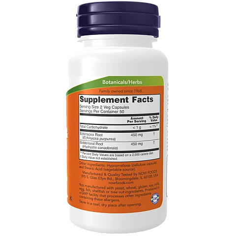 אכינצאה ושורש חותם זהב 225 מ"ג 100 כמוסות - מבית NOW FOODS אכינצאה ושורש חותם זהב 225 מ"ג 100 כמוסות - מבית NOW FOODS