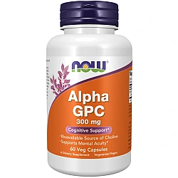 אלפא GPC מכיל 300 מ"ג 60 כמוסות - מבית NOW FOODS