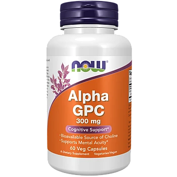 אלפא GPC מכיל 300 מ"ג 60 כמוסות - מבית NOW FOODS