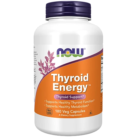 אנרגיה תירואיד 180 כמוסות - מבית NOW FOODS אנרגיה תירואיד 180 כמוסות - מבית NOW FOODS