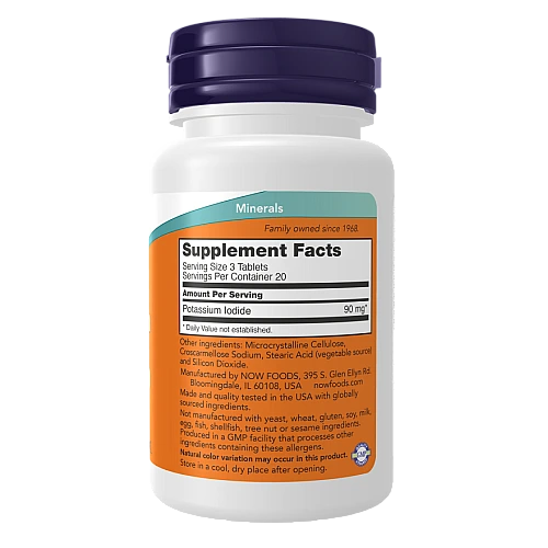 אשלגן יודי 30 מ"ג 60 טבליות - מבית NOW FOODS