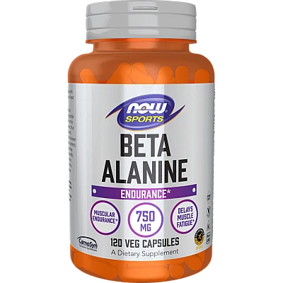 בטא אלנין לסיבולת 750 מ"ג 120 כמוסות - מבית NOW FOODS
