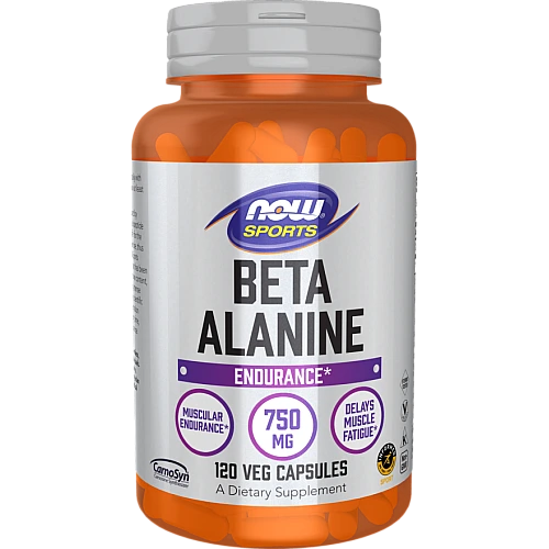בטא אלנין לסיבולת 750 מ"ג 120 כמוסות - מבית NOW FOODS