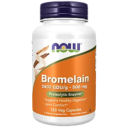 ברומליין 500 מ"ג 120 כמוסות - מבית NOW FOODS