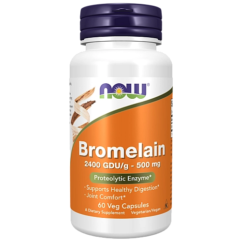 ברומליין 500 מ"ג 60 כמוסות - מבית NOW FOODS