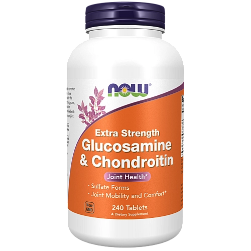 גלוקוזאמין וכונדרואטין 240 טבליות - מבית NOW FOODS