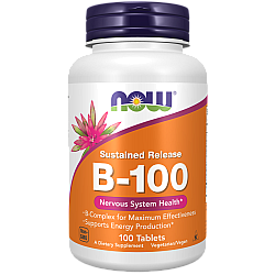 ויטמין B-100 קומפלקס 100 טבליות - מבית NOW FOODS