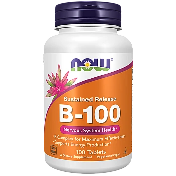 ויטמין B-100 קומפלקס 100 טבליות - מבית NOW FOODS