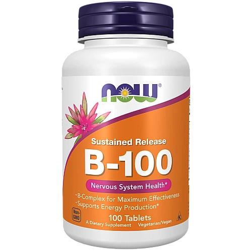 ויטמין B-100 קומפלקס 100 טבליות - מבית NOW FOODS