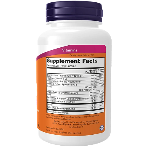 ויטמין B-100 קומפלקס 100 כמוסות - מבית NOW FOODS