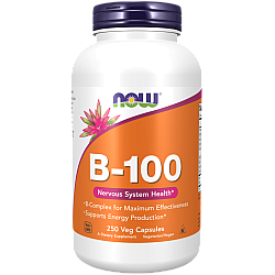 ויטמין B-100 קומפלקס 250 כמוסות - מבית NOW FOODS