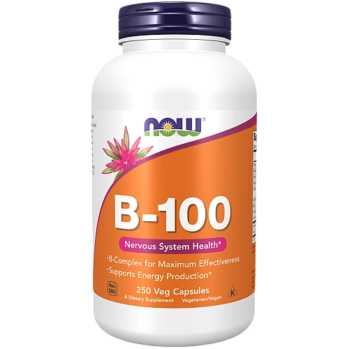 ויטמין B-100 קומפלקס 250 כמוסות - מבית NOW FOODS