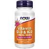 ויטמין D-3 וK-2 תכולה 120 כמוסות - מבית NOW FOODS ויטמין D-3 וK-2 תכולה 120 כמוסות - מבית NOW FOODS