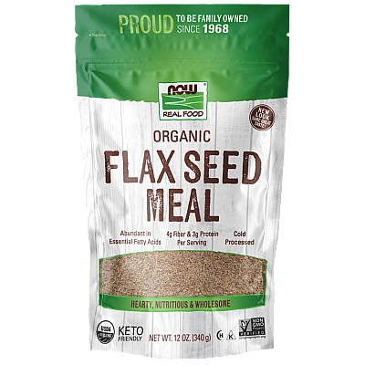 זרעי פשתן אורגני 340 גרם - מבית NOW FOODS