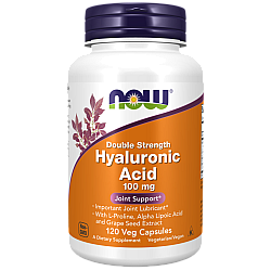 חומצה היאלורונית 100 מ"ג 120 כמוסות - מבית NOW FOODS