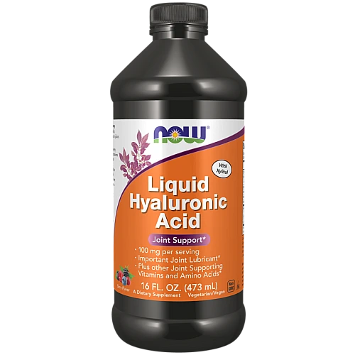 חומצה היאלורונית נוזלית בטעם פירות יער 100 מ"ג 473 מ"ל - מבית NOW FOODS