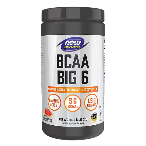 חומצות אמיניות BCAA ביג 6 טעם אבטיח 600 גרם - מבית NOW FOODS חומצות אמיניות BCAA ביג 6 טעם אבטיח 600 גרם - מבית NOW FOODS