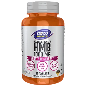 חומצות האמינו HMB מכין 1,000 מ"ג 90 טבליות - מבית NOW FOODS