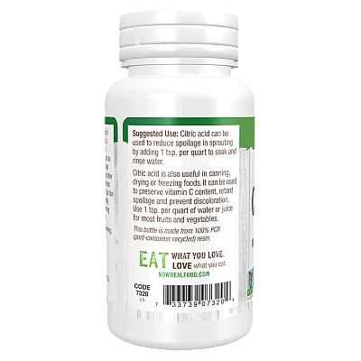 חומצת לימון 113 גרם - מבית NOW FOODS