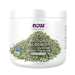 חימר ירוק אירופאי לניקוי פנים 170 גרם - מבית NOW FOODS