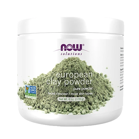 חימר ירוק אירופאי לניקוי פנים 170 גרם - מבית NOW FOODS חימר ירוק אירופאי לניקוי פנים 170 גרם - מבית NOW FOODS