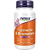 כורכום וברומלאין 90 כמוסות - מבית NOW FOODS כורכום וברומלאין 90 כמוסות - מבית NOW FOODS