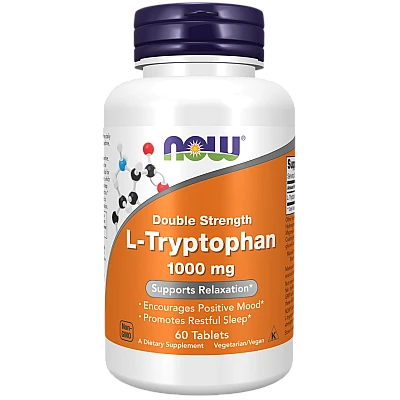 ל-טריפטופן 1000 מ"ג 60 טבליות - מבית NOW FOODS