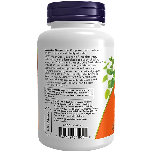 לאיזון הנוזלים 100 כמוסות - מבית NOW FOODS