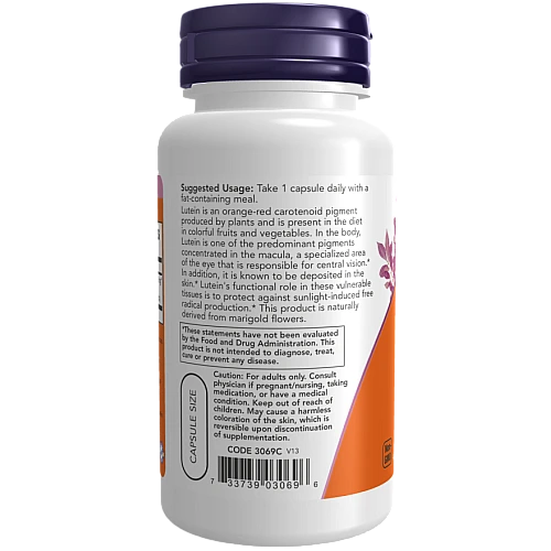 לוטאין 20 מ"ג 90 כמוסות - מבית NOW FOODS