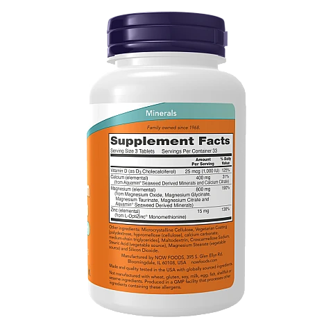 מגנזיום וסידן 100 טבליות - מבית NOW FOODS מגנזיום וסידן 100 טבליות - מבית NOW FOODS