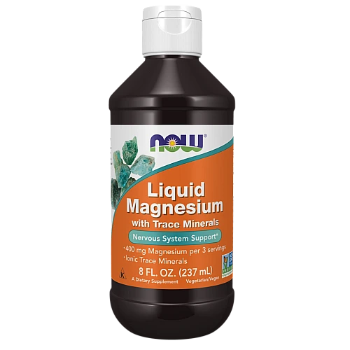 מגנזיום נוזלי עם מינרלי קורט 237 מ“ל - מבית NOW FOODS