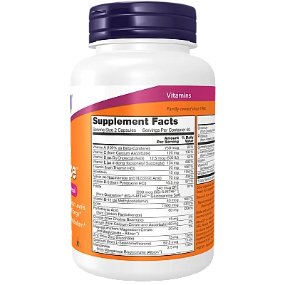 מולטי-ויטמין ומינרלים לאיזון 120 כמוסות - מבית NOW FOODS