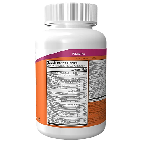 מולטי ויטמינים ספיישל טו 120 כמוסות - מבית NOW FOODS מולטי ויטמינים ספיישל טו 120 כמוסות - מבית NOW FOODS
