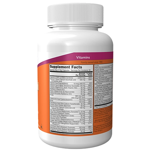 מולטי ויטמינים ספיישל טו 120 כמוסות - מבית NOW FOODS