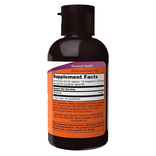 מלטונין נוזלי 59 מ"ל Melatonin - מבית NOW FOODS
