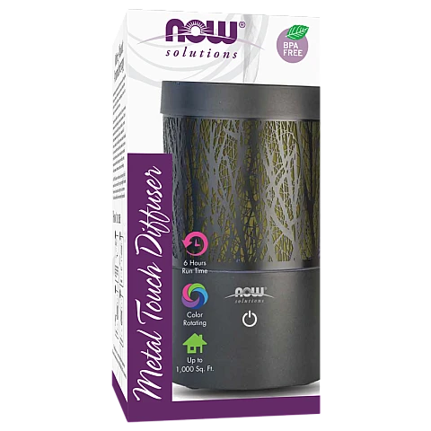 מפזר שמנים ארומתרפיה מתכת מגע - מבית NOW FOODS מפזר שמנים ארומתרפיה מתכת מגע - מבית NOW FOODS