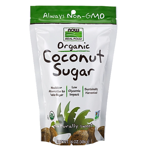 סוכר קוקוס אורגני 454 גרם - מבית NOW FOODS
