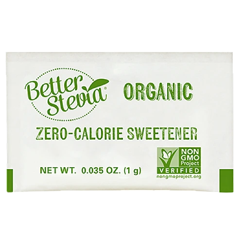 סטיביה אורגנית ללא תוספת טעם 75 שקיקים - מבית NOW FOODS