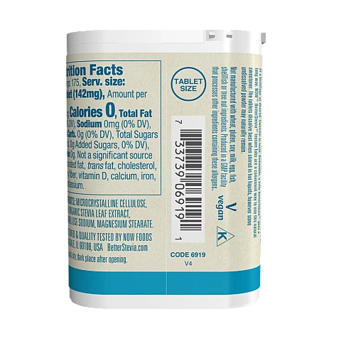 סטיביה טבליות נמסות 175 טבליות - מבית NOW FOODS סטיביה טבליות נמסות 175 טבליות - מבית NOW FOODS