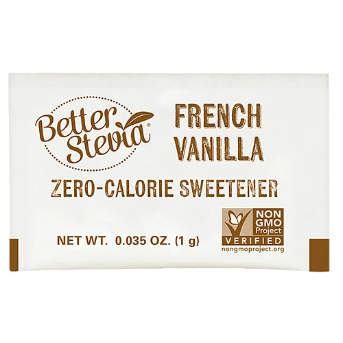 סטיביה טעפ וניל צרפתי 75 שקיקים - מבית NOW FOODS