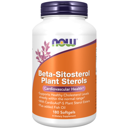 סטרולים בטא-סיטוסטרול 180 כמוסות - מבית NOW FOODS