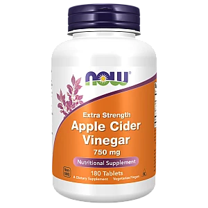 סיידר תפוחי עץ 750 מ"ג 180 טבליות - מבית NOW FOODS