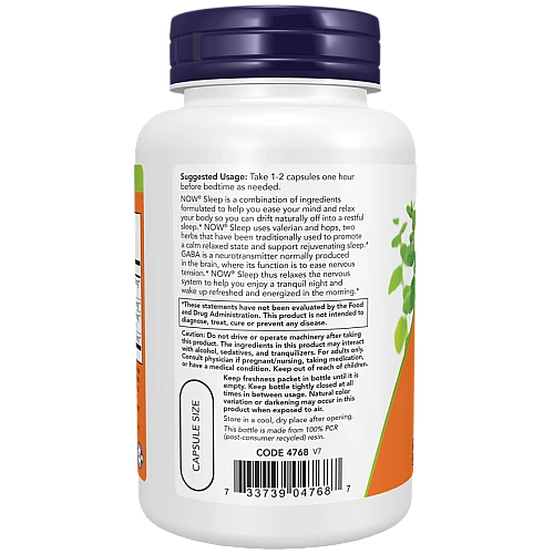 סליפ תערובת צמחית לשינה 90 כמוסות - מבית NOW FOODS