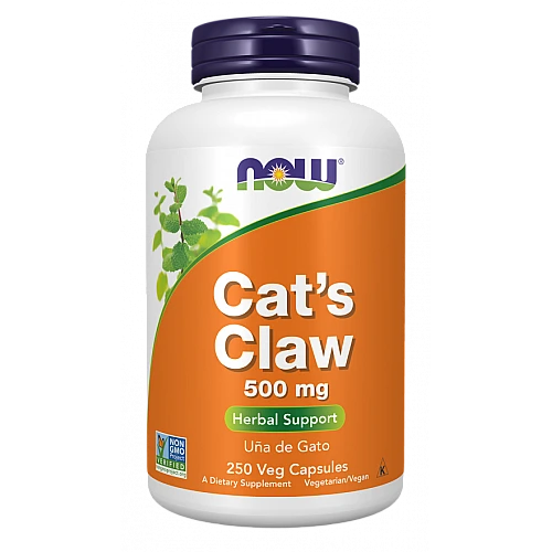 ציפורן החתול 500 מ"ג - 250 כמוסות - מבית NOW FOODS