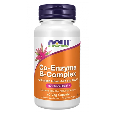 קומפלקס ויטמין B קו-אנזים 60 כמוסות - מבית NOW FOODS