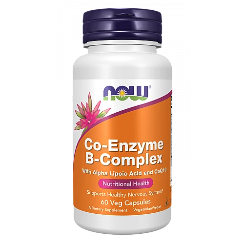 קומפלקס ויטמין B קו-אנזים 60 כמוסות - מבית NOW FOODS