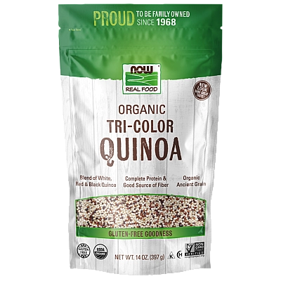 קינואה תלת-צבעית אורגני 397 גרם - מבית NOW FOODS